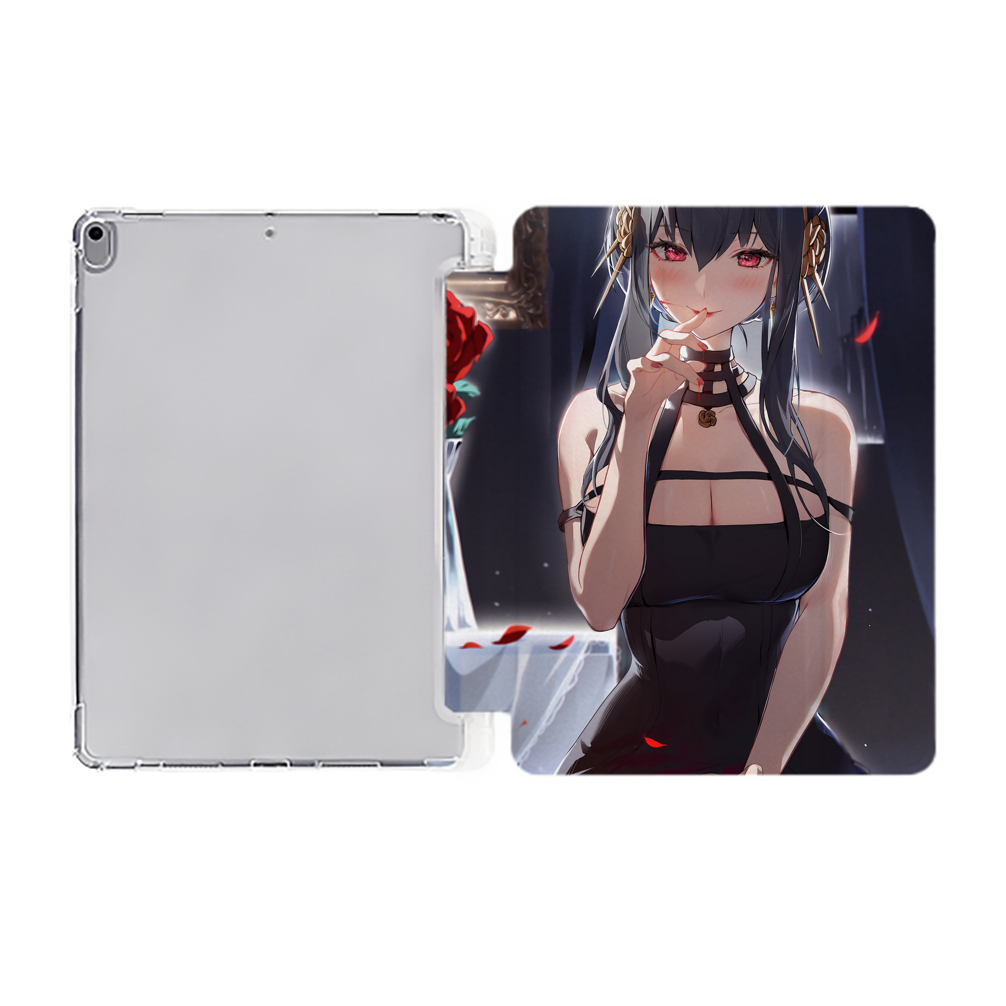 （画像用） SPY×FAMILY间谍家家酒 IPad ケース ペン収納付き 三つ折りスタンド PUレザー×シリコン 対応機種9.5/10.5/10.9インチ